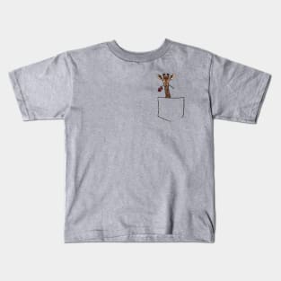 Baby Giraffe in my pocket! Kids T-Shirt